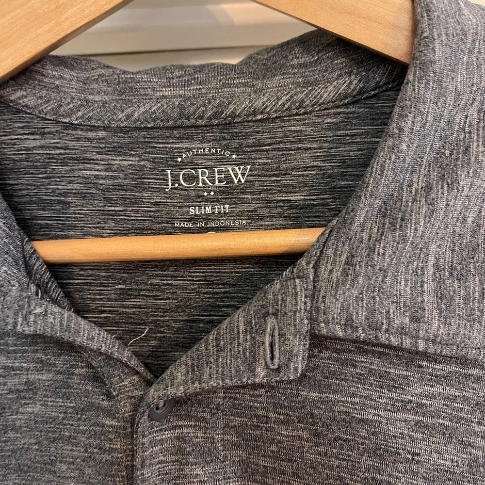 J. Crew Charcoal Men's slim fit Polo Shirt